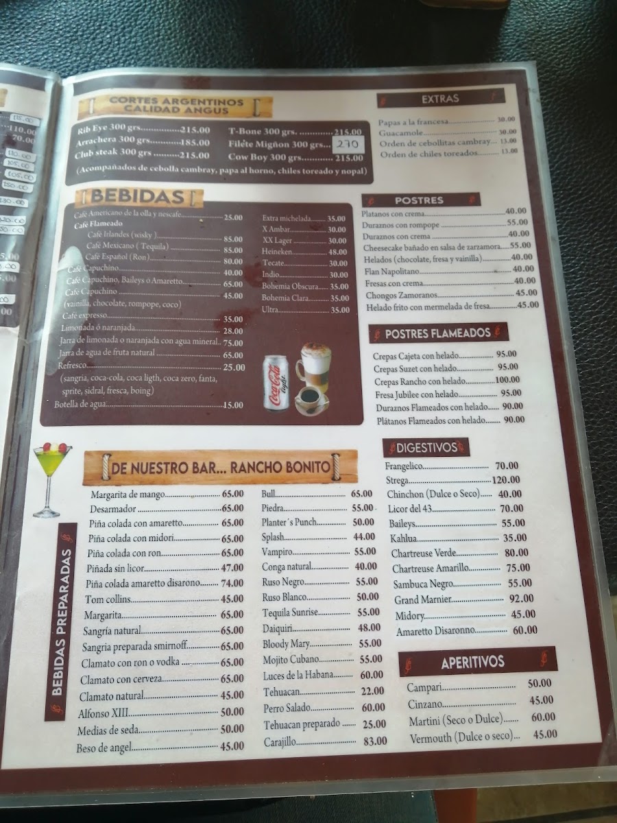 Restaurante Rancho Bonito (Entrada temporal por la campana ,paseos lago 2) Menu - Image 4